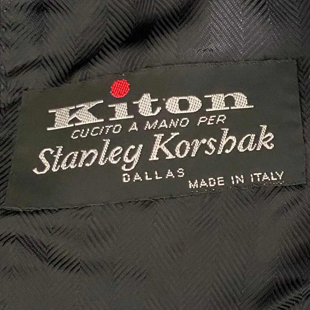 Stanley Korshak Black Kiton Jacket