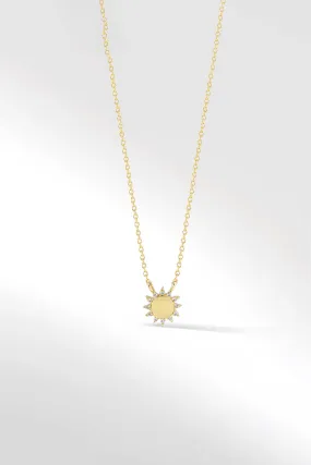 Sunburst Necklace in Diamond