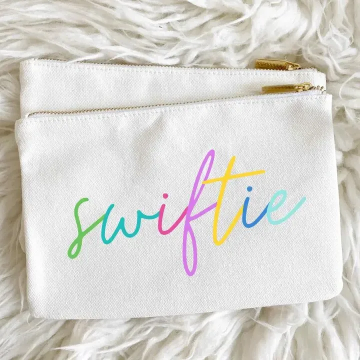 Swiftie Colorblock Script Pouch