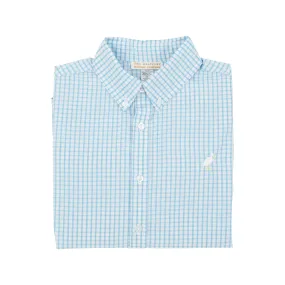 The Beaufort Bonnet Company - Brookline Blue Windowpane Dean's List Dress Shirt