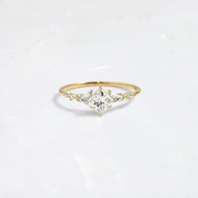 Vibrato Ring, 0.51ct. Princess Cut